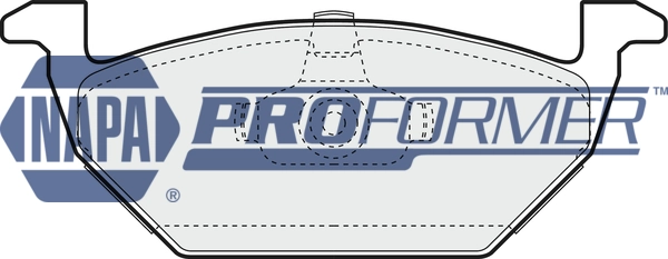 NAPA fékbetétkészlet, tárcsafék - PBP7406 - TothCarparts