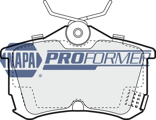 NAPA fékbetétkészlet, tárcsafék - PBP7410 - TothCarparts