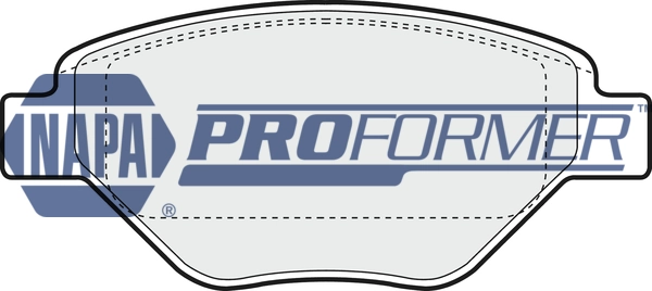 NAPA fékbetétkészlet, tárcsafék - PBP7464 - TothCarparts
