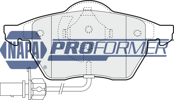 NAPA fékbetétkészlet, tárcsafék - PBP7508 - TothCarparts