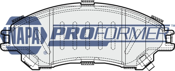 NAPA fékbetétkészlet, tárcsafék - PBP7522 - TothCarparts