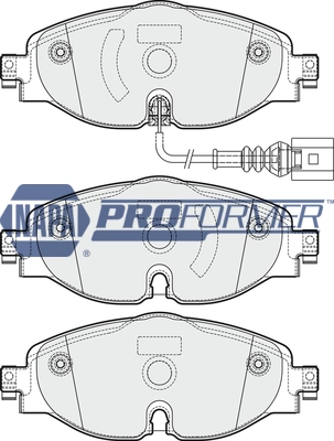 NAPA fékbetétkészlet, tárcsafék - PBP7556 - TothCarparts