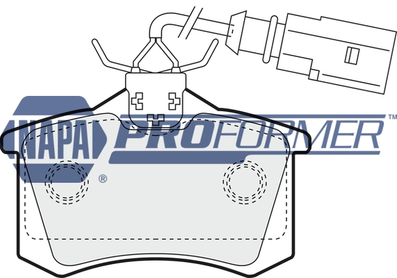 NAPA fékbetétkészlet, tárcsafék - PBP7580 - TothCarparts