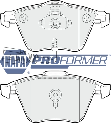 NAPA fékbetétkészlet, tárcsafék - PBP7584 - TothCarparts