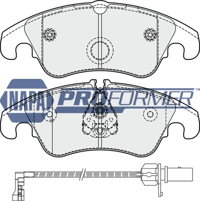 NAPA fékbetétkészlet, tárcsafék - PBP7586 - TothCarparts