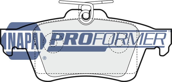 NAPA fékbetétkészlet, tárcsafék - PBP7605 - TothCarparts
