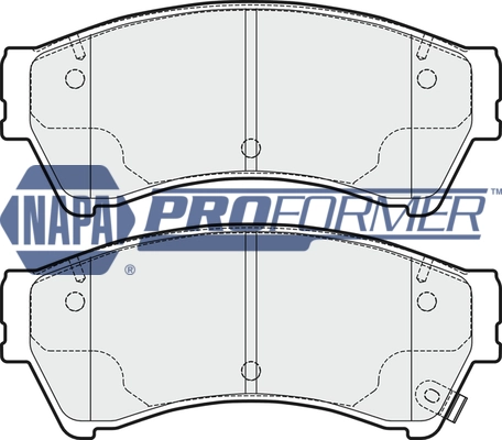 NAPA fékbetétkészlet, tárcsafék - PBP7633 - TothCarparts