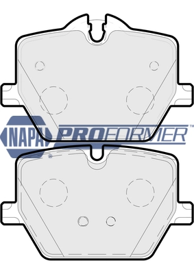 NAPA fékbetétkészlet, tárcsafék - PBP7758 - TothCarparts