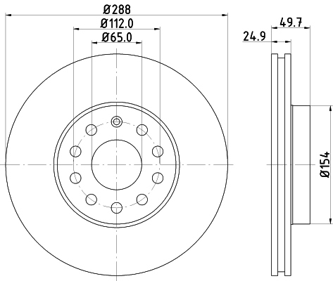 DON féktárcsa - PCD10062 - TothCarparts