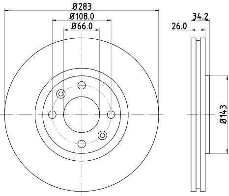 DON féktárcsa - PCD10112 - TothCarparts