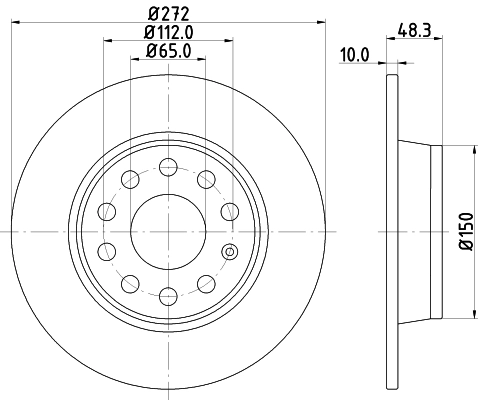 DON féktárcsa - PCD10162 - TothCarparts