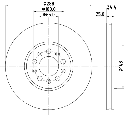 DON féktárcsa - PCD10532 - TothCarparts