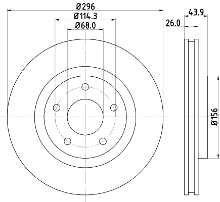 DON féktárcsa - PCD10602 - TothCarparts