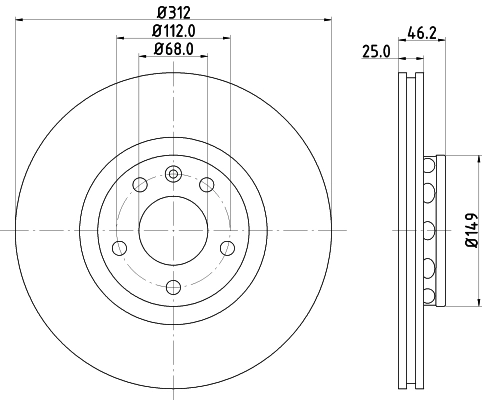 DON féktárcsa - PCD10672 - TothCarparts