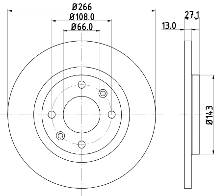 DON féktárcsa - PCD10822 - TothCarparts