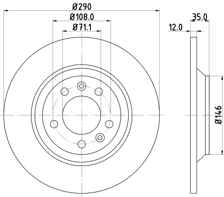 DON féktárcsa - PCD10902 - TothCarparts