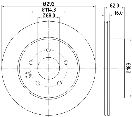 DON féktárcsa - PCD11422 - TothCarparts