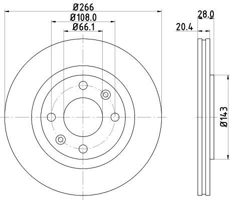 DON féktárcsa - PCD11492 - TothCarparts