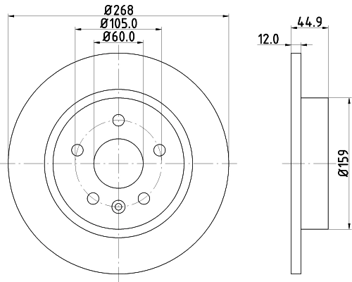 DON féktárcsa - PCD11602 - TothCarparts