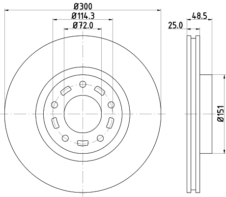DON féktárcsa - PCD11622 - TothCarparts