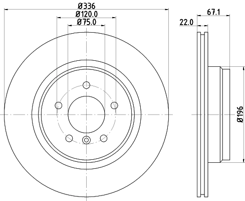 DON féktárcsa - PCD11722 - TothCarparts