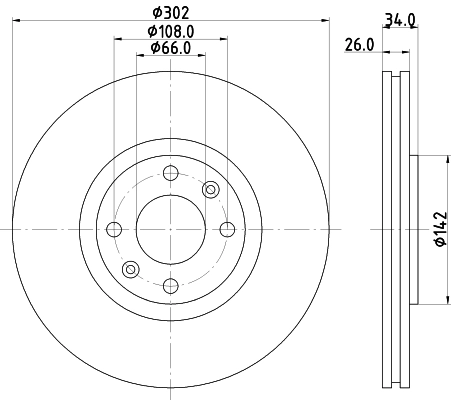 DON féktárcsa - PCD11842 - TothCarparts