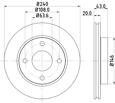 DON féktárcsa - PCD11872 - TothCarparts