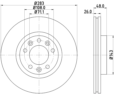 DON féktárcsa - PCD12122 - TothCarparts