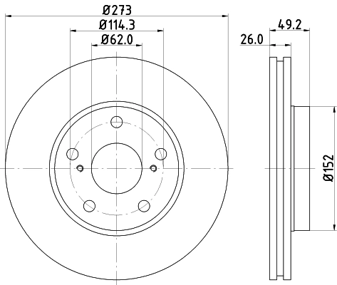 DON féktárcsa - PCD12142 - TothCarparts