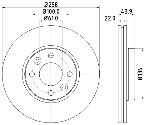 DON féktárcsa - PCD12242 - TothCarparts