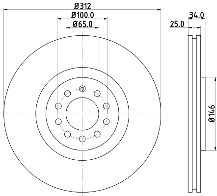 DON féktárcsa - PCD12262 - TothCarparts