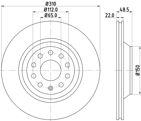 DON féktárcsa - PCD12272 - TothCarparts