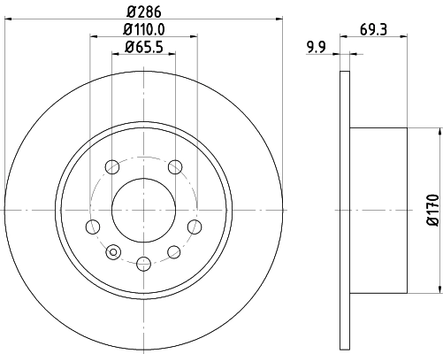 DON féktárcsa - PCD12402 - TothCarparts