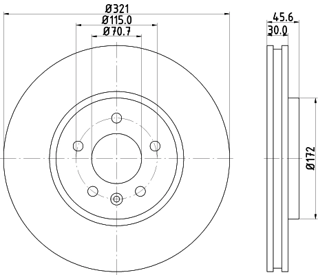 DON féktárcsa - PCD12591 - TothCarparts