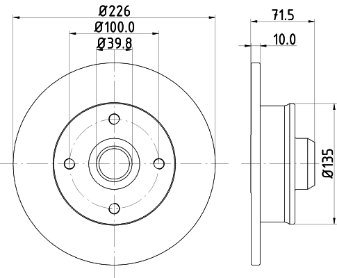 DON féktárcsa - PCD12851 - TothCarparts