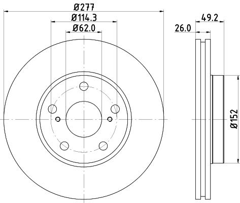 DON féktárcsa - PCD13052 - TothCarparts