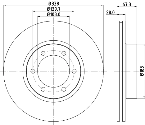 DON féktárcsa - PCD13412 - TothCarparts