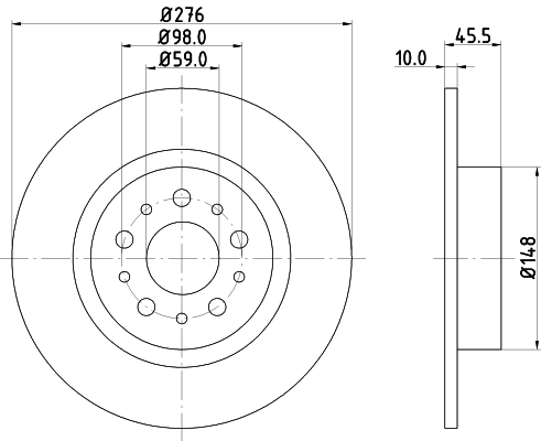 DON féktárcsa - PCD13562 - TothCarparts
