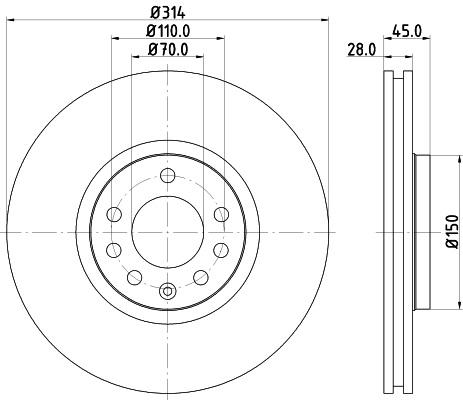 DON féktárcsa - PCD13622 - TothCarparts