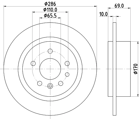 DON féktárcsa - PCD14682 - TothCarparts