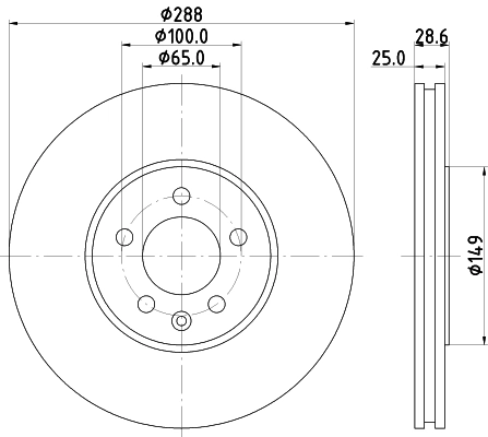 DON féktárcsa - PCD15492 - TothCarparts