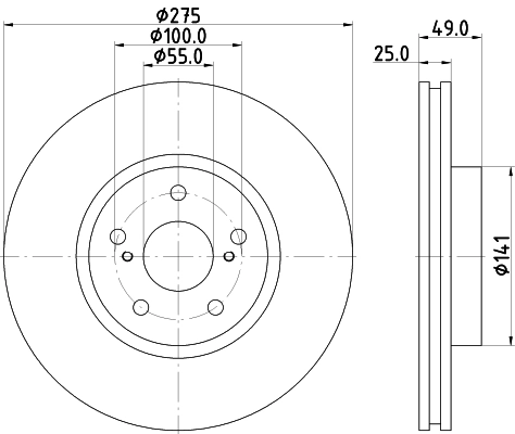 DON féktárcsa - PCD15742 - TothCarparts
