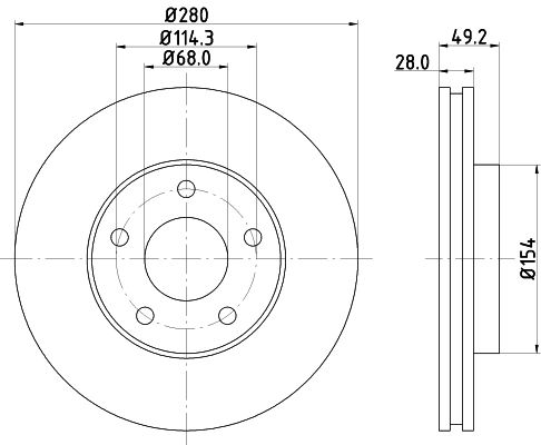 DON féktárcsa - PCD17512 - TothCarparts