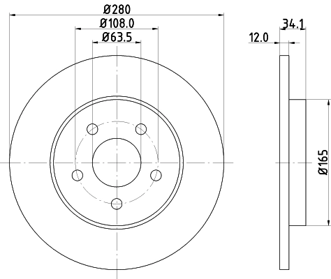 DON féktárcsa - PCD18122 - TothCarparts