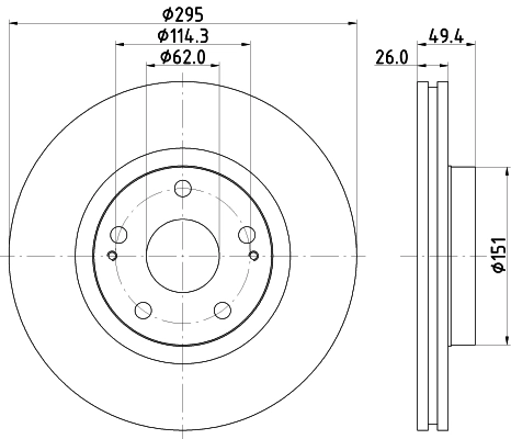 DON féktárcsa - PCD18542 - TothCarparts