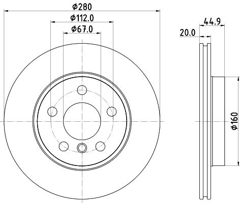 DON féktárcsa - PCD20172 - TothCarparts