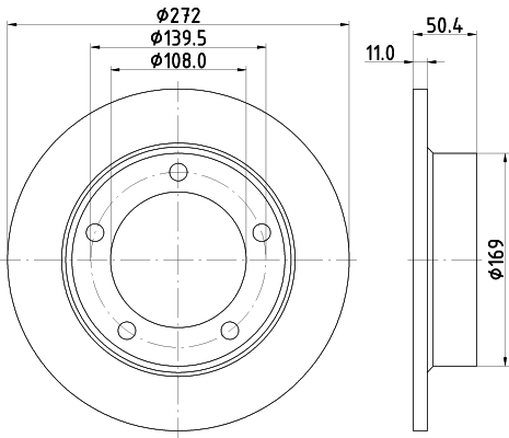 DON féktárcsa - PCD21272 - TothCarparts