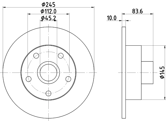 DON féktárcsa - PCD21431 - TothCarparts