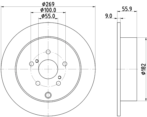 DON féktárcsa - PCD21632 - TothCarparts