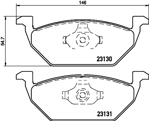 DON fékbetétkészlet, tárcsafék - PCP1009 - TothCarparts